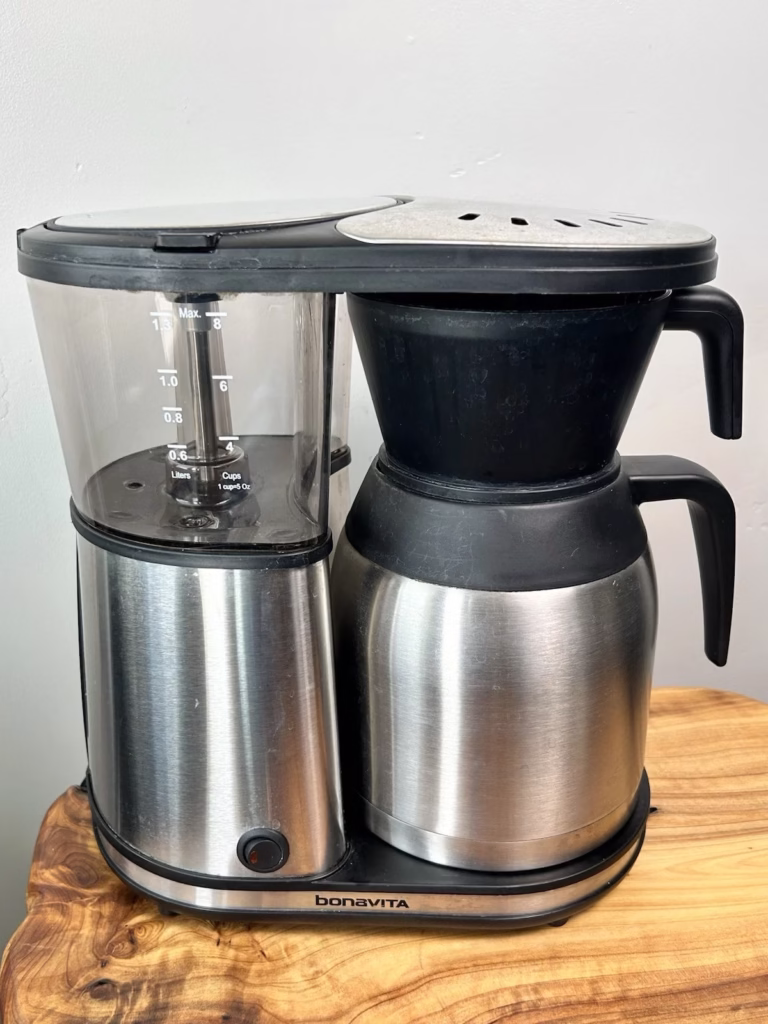 Front view of a Bonavita coffee maker