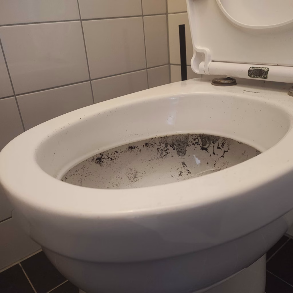 Clean Black Ring In Toilet Rim