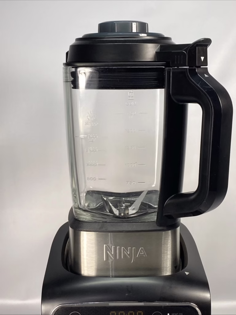 Front view of a ninja blender