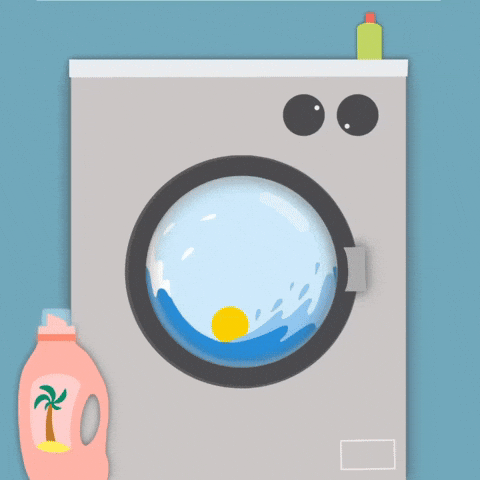 washing machine running. animated gif
